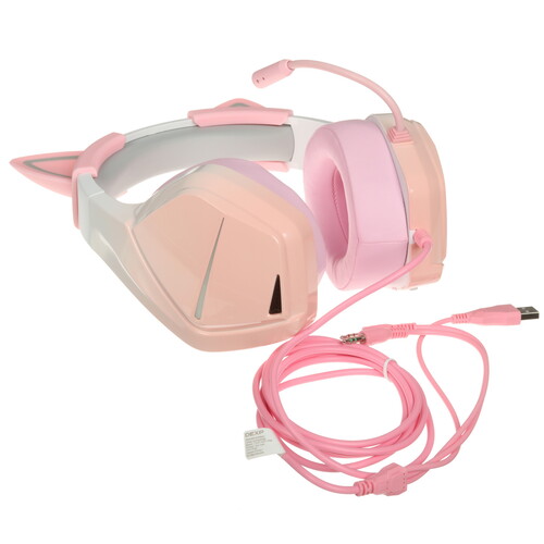 Купить Проводные наушники DEXP Claw розовый 2023  5437512. Характеристики, отзывы и цены в Донецке