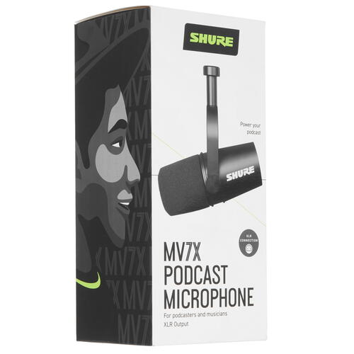 Купить Микрофон Shure MV7X черный  5462472. Характеристики, отзывы и цены в Донецке