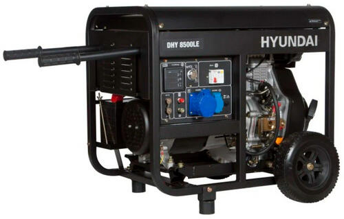 Купить Электрогенератор  дизельный  Hyundai DHY 8500LE  1289240. Характеристики, отзывы и цены в Донецке