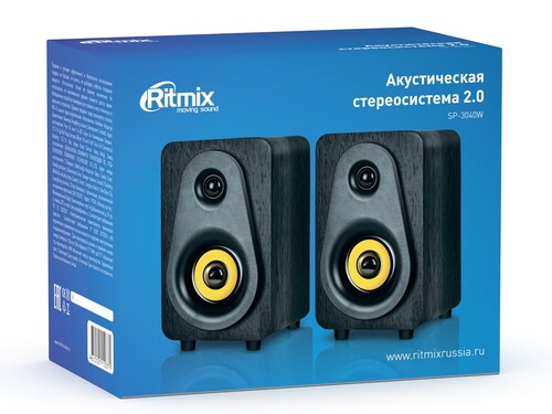 Купить Колонки Ritmix SP-3040W черный  9316026. Характеристики, отзывы и цены в Донецке