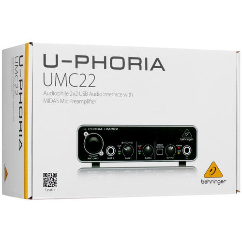 Купить Внешняя звуковая карта BEHRINGER UMC22  4746013. Характеристики, отзывы и цены в Донецке