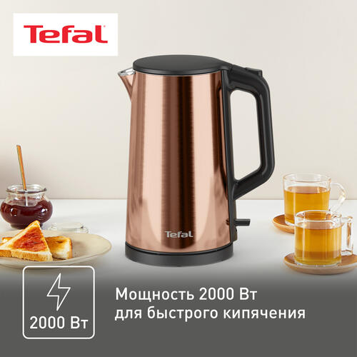 Купить Электрочайник Tefal Bouilloire KI583C10 бронзовый  9071490. Характеристики, отзывы и цены в Донецке