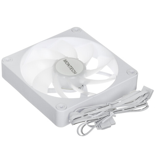 Купить Комплект реверсных вентиляторов Montech GF120R V2 ARGB  белый  5633042. Характеристики, отзывы и цены в Донецке