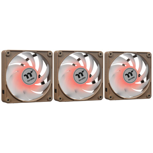 Купить Комплект вентиляторов Thermaltake CT120 EX ARGB Sync [CL-F216-PL12GS-A] коричневый  5608979. Характеристики, отзывы и цены в Донецке