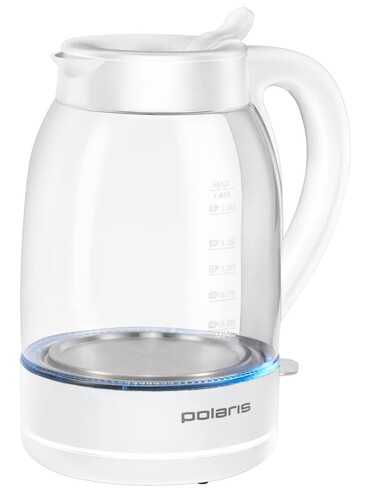 Купить Электрочайник Polaris PWK 1797CGL Water Way Pro белый  9232392. Характеристики, отзывы и цены в Донецке