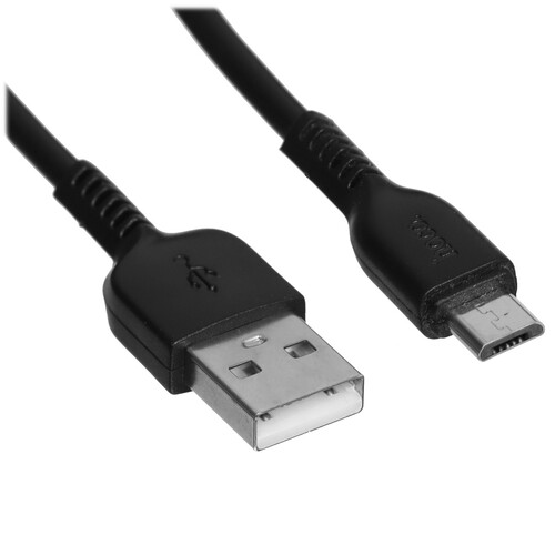 Купить Кабель круглый Hoco micro USB - USB 2.0 Type-A черный 2 м  5475158. Характеристики, отзывы и цены в Донецке