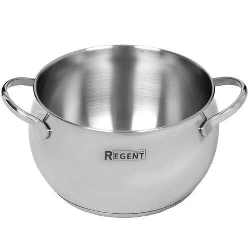 Купить Кастрюля Regent inox Apple B 93-B-3 3.6 л 20 см серебристый  5448464. Характеристики, отзывы и цены в Донецке