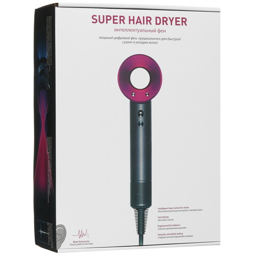 Купить Фен SenCiciMen Super hair dryer HD-08 серебристый/золотистый  5480930. Характеристики, отзывы и цены в Донецке