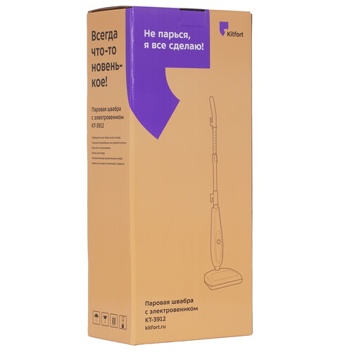 Купить Пароочиститель Kitfort КТ-3912 белый  9186327. Характеристики, отзывы и цены в Донецке