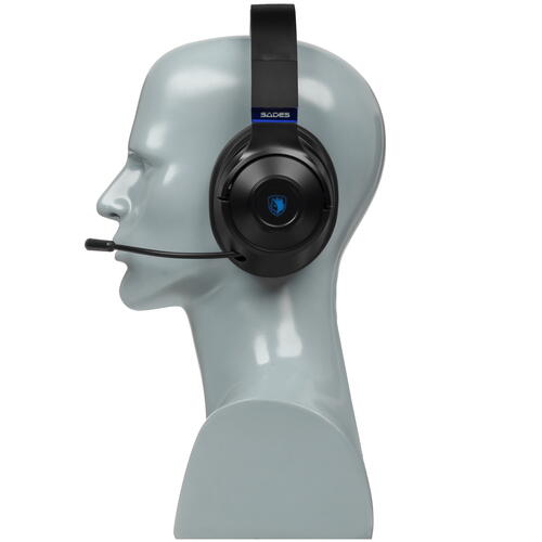 Купить Беспроводные/проводные наушники Sades SA-205 Whisper черный 2022  5405295. Характеристики, отзывы и цены в Донецке