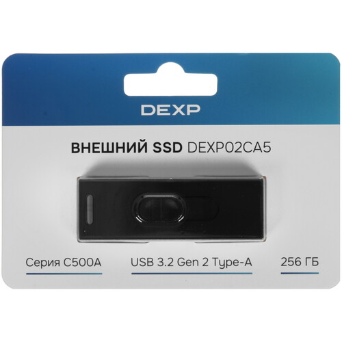 Купить 256 ГБ Внешний SSD DEXP C500A [DEXP02CA5]  9241960. Характеристики, отзывы и цены в Донецке