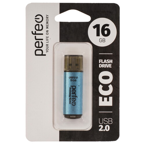 Купить Память USB Flash 16 ГБ Perfeo E04 Economy Series [PF-E04N016ES]  9209128. Характеристики, отзывы и цены в Донецке