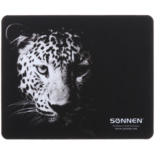 Купить Коврик SONNEN "LEOPARD"  черный  9213045. Характеристики, отзывы и цены в Донецке