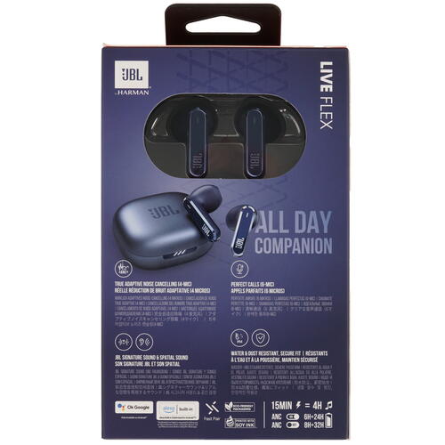 Купить Наушники TWS JBL Live Flex синий  5442774. Характеристики, отзывы и цены в Донецке