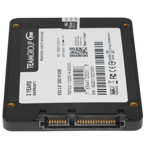 Купить 512 ГБ 2.5" SATA накопитель TEAMGROUP EX2 [T253E2512G0C101]  4738332. Характеристики, отзывы и цены в Донецке