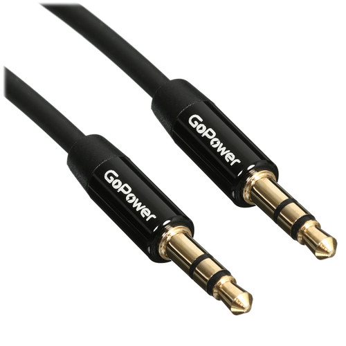 Купить Кабель   GoPower jack 3.5 мм - jack 3.5 мм черный  5479621. Характеристики, отзывы и цены в Донецке