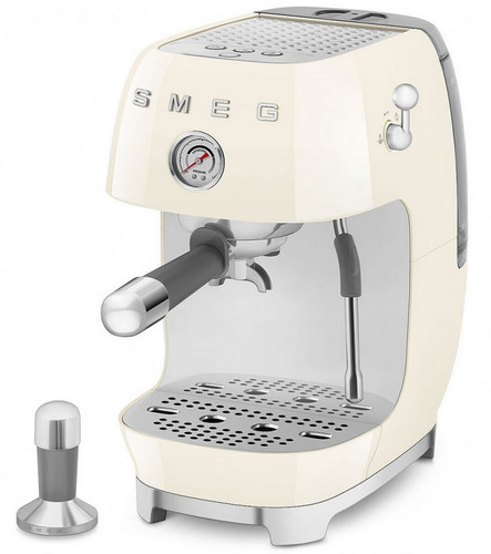 Купить Кофеварка рожковая Smeg ECF03CREU бежевый  5664275. Характеристики, отзывы и цены в Донецке