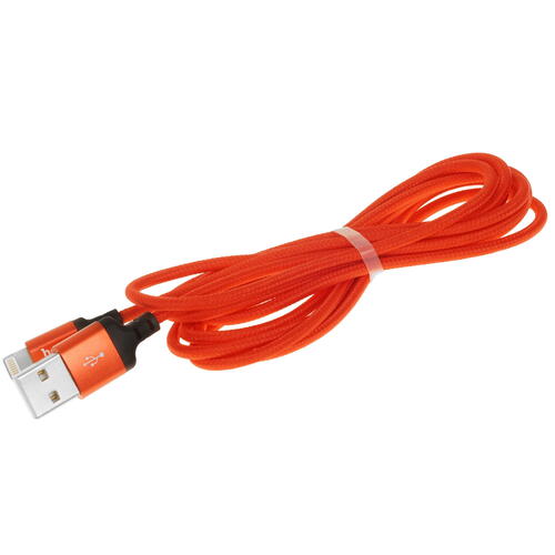 Купить Кабель круглый Hoco Lightning 8-pin - USB 2.0 Type-A красный 2 м  5452382. Характеристики, отзывы и цены в Донецке