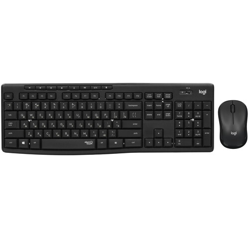 Купить Клавиатура+мышь беспроводная   Logitech Combo MK295 Black черный  5471995. Характеристики, отзывы и цены в Донецке