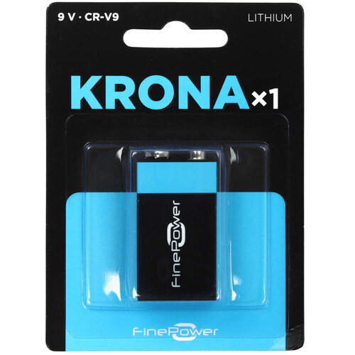 Купить Батарейка FinePower крона (6LR61/6F22/CR-9V)  5433163. Характеристики, отзывы и цены в Донецке