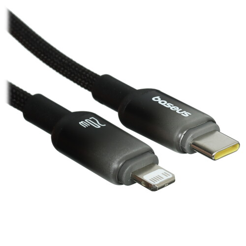 Купить Кабель круглый Baseus Lightning 8-pin - USB Type-C черный 1 м  5627560. Характеристики, отзывы и цены в Донецке