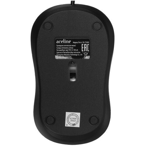 Купить Мышь проводная Aceline CM-704BU  черный  5028733. Характеристики, отзывы и цены в Донецке