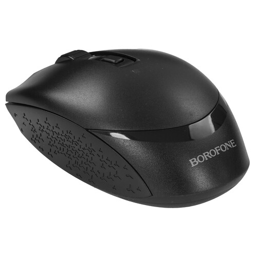 Купить Мышь беспроводная Borofone BG7 Business Platinum [6974443389982] черный  9237777. Характеристики, отзывы и цены в Донецке