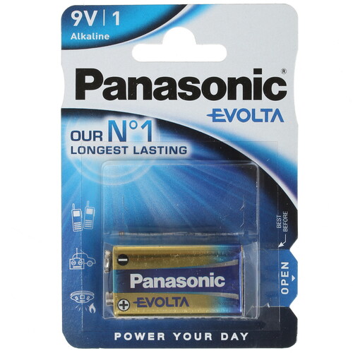 Купить Батарейка Panasonic Evolta крона (6LR61/6F22/CR-9V)  1366665. Характеристики, отзывы и цены в Донецке