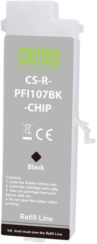 Купить Картридж Cactus CS-R-PFI107BK-CHIP черный  5649063. Характеристики, отзывы и цены в Донецке