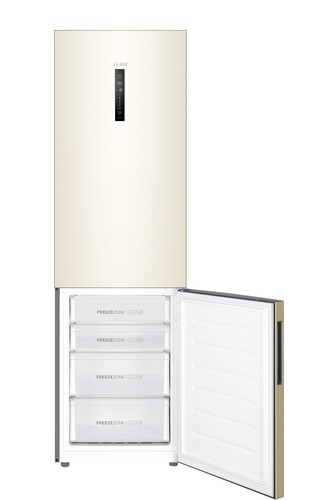 Купить Холодильник с морозильником   Haier C4F640CCGU1 бежевый  9954135. Характеристики, отзывы и цены в Донецке