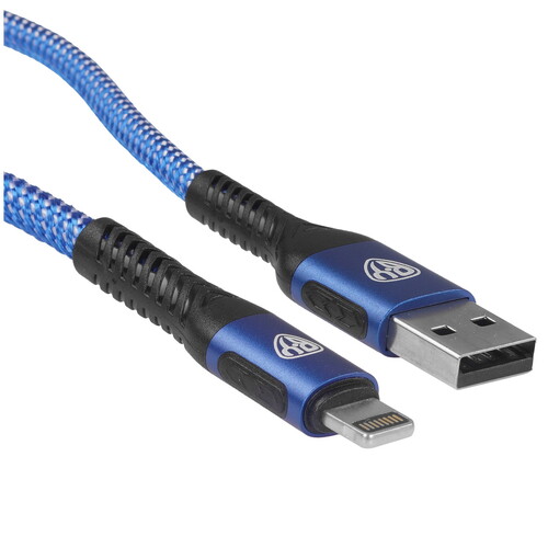 Купить Кабель круглый BY Lightning 8-pin - USB 2.0 Type-A синий 1 м  5482160. Характеристики, отзывы и цены в Донецке