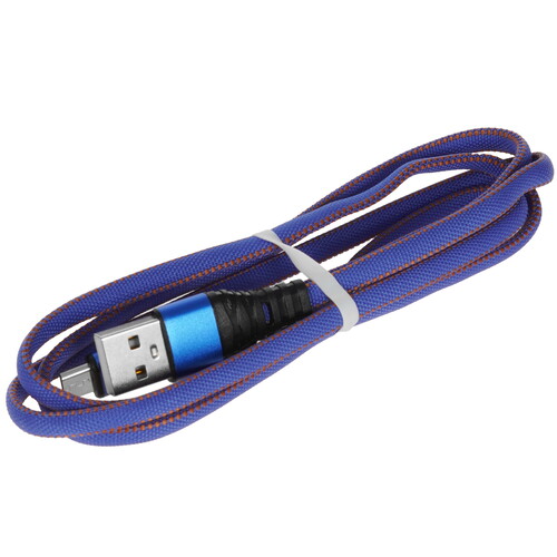 Купить Кабель плоский REXANT micro USB - USB 2.0 Type-A синий 1 м  5479548. Характеристики, отзывы и цены в Донецке