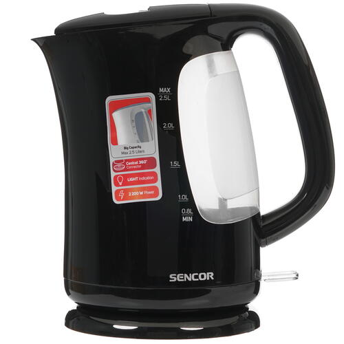 Купить Электрочайник Sencor SWK 2511BK черный  8185261. Характеристики, отзывы и цены в Донецке