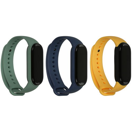 Купить Ремешок Xiaomi для Xiaomi Mi Smart Band 5/ 6/ Amazfit Band 5 желтый, зеленый, синий  4780130. Характеристики, отзывы и цены в Донецке