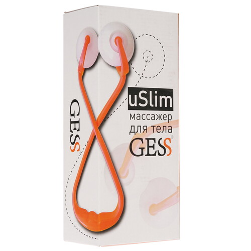 Купить Массажер Gess 697 uSlim белый, оранжевый  8199597. Характеристики, отзывы и цены в Донецке