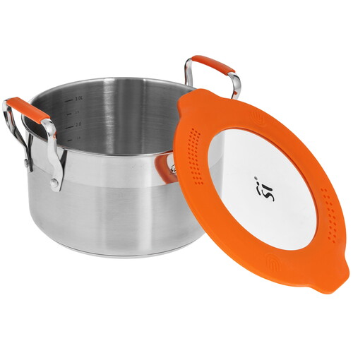 Купить Кастрюля San Ignacio Compact SG- 9617 3.5 л 20 см серебристый  9150102. Характеристики, отзывы и цены в Донецке