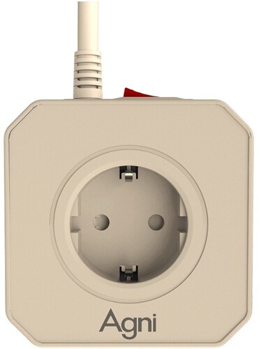 Купить Сетевой фильтр AGNI TP-VE4U5E бежевый  9289247. Характеристики, отзывы и цены в Донецке