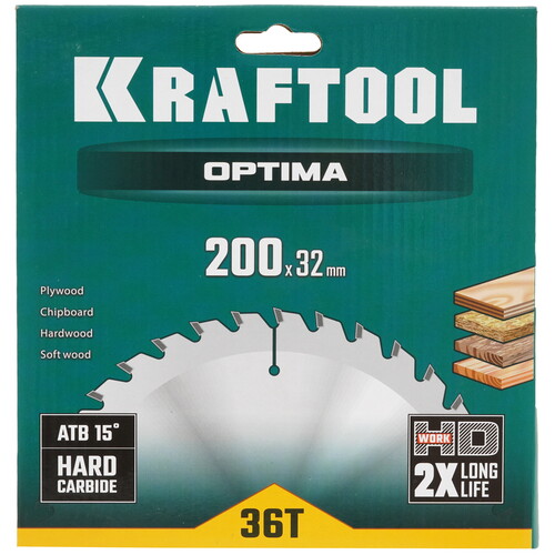 Купить Диск пильный KRAFTOOL 36951-200-32  9108019. Характеристики, отзывы и цены в Донецке