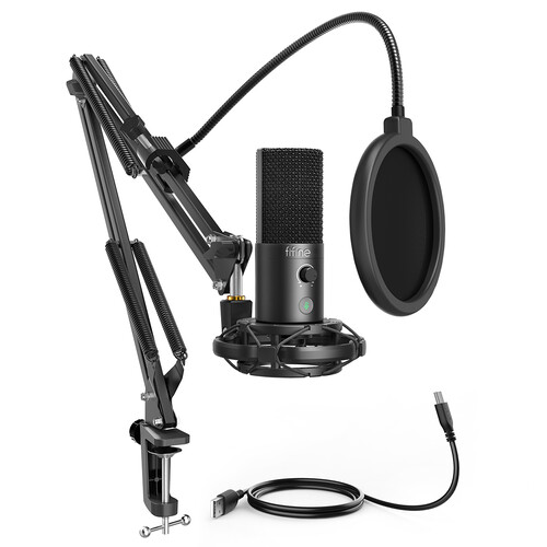 Купить Микрофонный комплект Fifine T669 NEO черный  5476307. Характеристики, отзывы и цены в Донецке