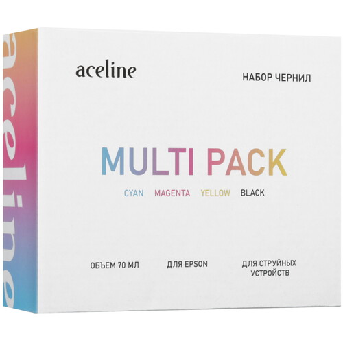 Купить Чернила водорастворимые Aceline T664 голубой, желтый, пурпурный, черный  9210238. Характеристики, отзывы и цены в Донецке