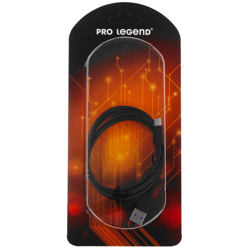 Купить Кабель круглый Pro Legend USB Type-C - USB 2.0 Type-A черный 1 м  9190834. Характеристики, отзывы и цены в Донецке