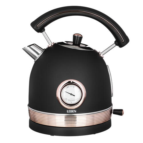 Купить Электрочайник LEBEN 291-093 черный  9237186. Характеристики, отзывы и цены в Донецке