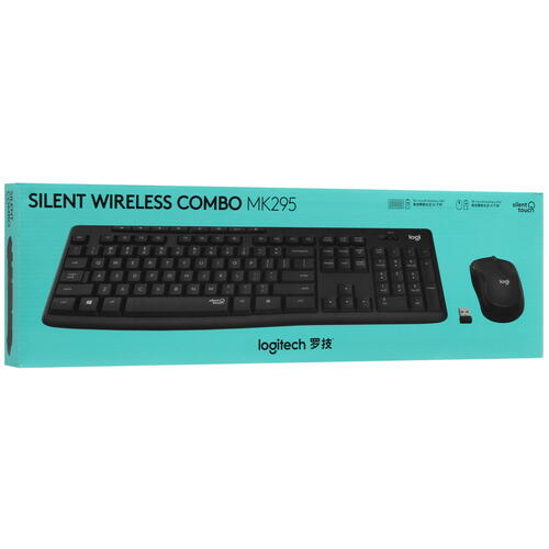 Купить Клавиатура+мышь беспроводная   Logitech Combo MK295 Black черный  5074614. Характеристики, отзывы и цены в Донецке