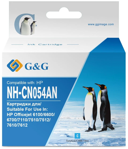 Купить Картридж G&G NH-CN054AN голубой  9906813. Характеристики, отзывы и цены в Донецке