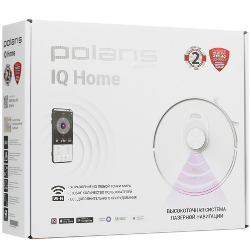 Купить Робот-пылесос Polaris PVCR 5001 WI-FI IQ Home белый  9953736. Характеристики, отзывы и цены в Донецке