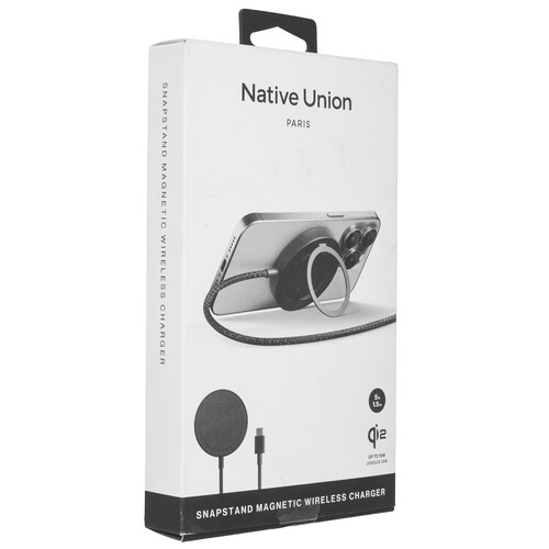Купить Беспроводное зарядное устройство Native Union SnapStand черный  9240517. Характеристики, отзывы и цены в Донецке