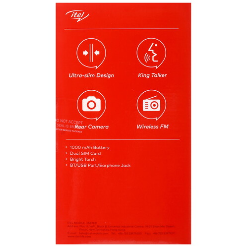 Купить Сотовый телефон Itel it2176 синий/черный  5462630. Характеристики, отзывы и цены в Донецке