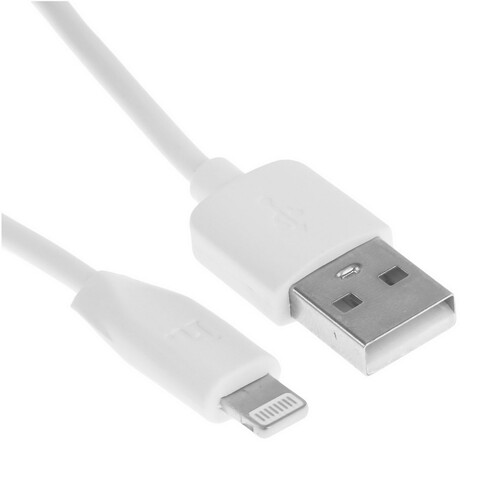Купить Кабель круглый Hoco Lightning 8-pin - USB 2.0 Type-A белый 1 м  9244488. Характеристики, отзывы и цены в Донецке