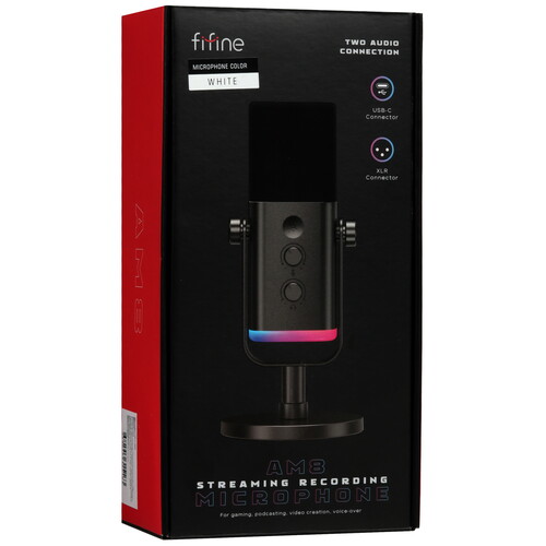 Купить Микрофон Fifine AM8 белый  5465262. Характеристики, отзывы и цены в Донецке