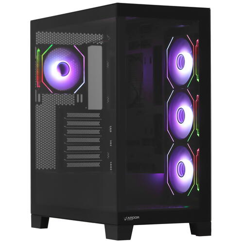 Купить Корпус ARDOR GAMING Crystal CC2  черный  5437178. Характеристики, отзывы и цены в Донецке